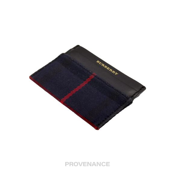 🔴 Burberry Card Holder Wallet - Navy Check - Picture 3 of 6
